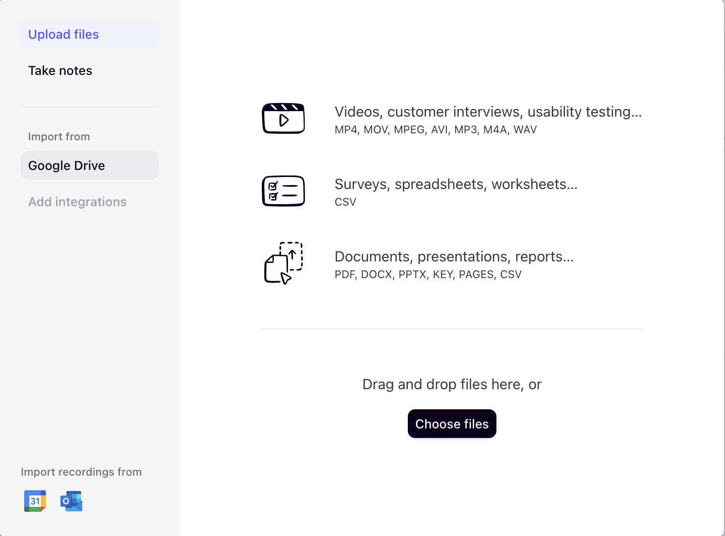 Importing data from cloud services