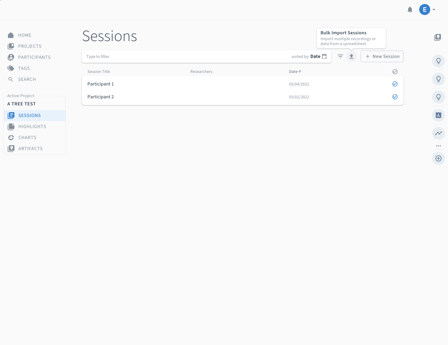 Adding more sessions