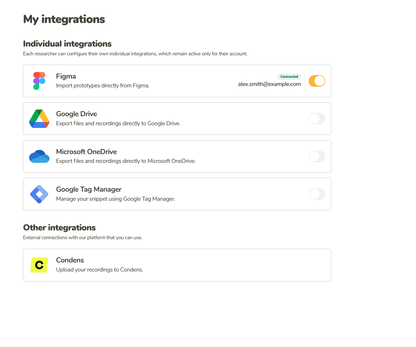 Enabled Figma integration